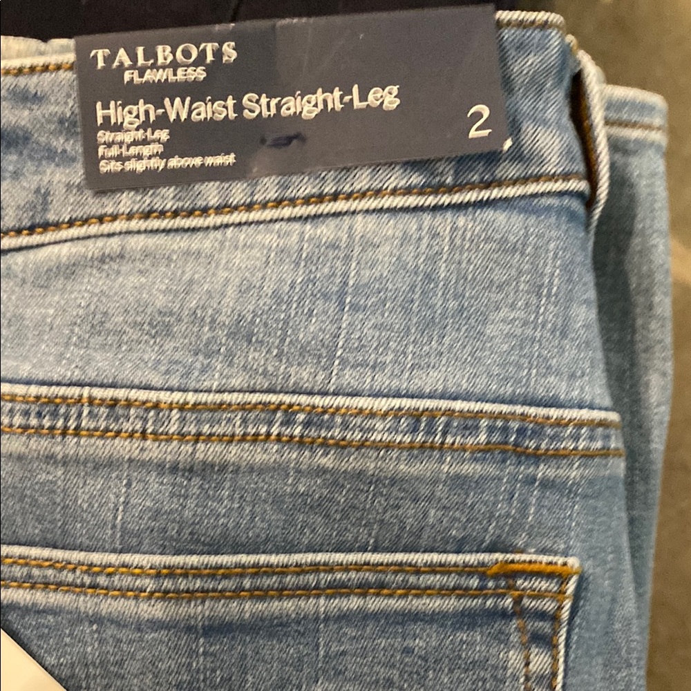 Talbots High-Waist Straight-Leg Jeans